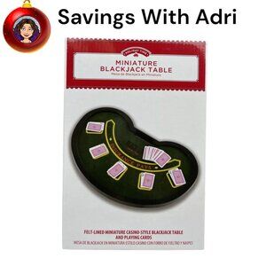 Mini Black Jack Table Game Set Table Top Games Holiday Time